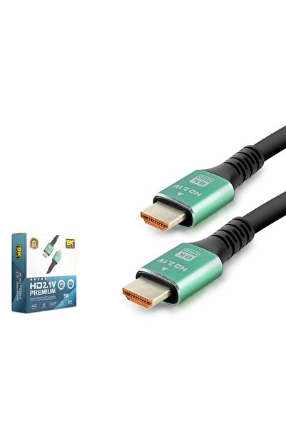 evimdeyokyok كابل ألياف بصرية HDMI 2.1 بطول 5 متر - 8K UHD HDX2046