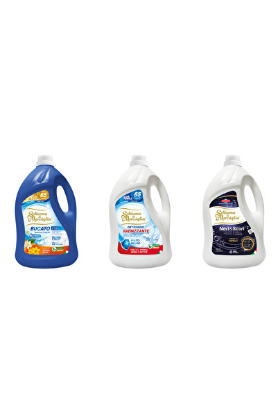Schiuma di Marsiglia BUCATO detergent rufe 3 x 5L (15L), Arancio + Igienizant...