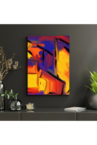 Bpestore Tablou Canvas Abstract Multicolor Modern Decor Artistic pentru Livin...