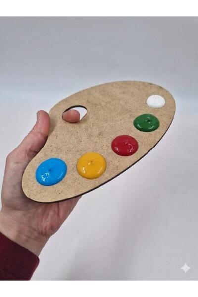 Mu Art Ahşap 10 Ξύλινες Παλέτες Ζωγραφικής Μικρού Μεγέθους 20 εκ. αρ.3