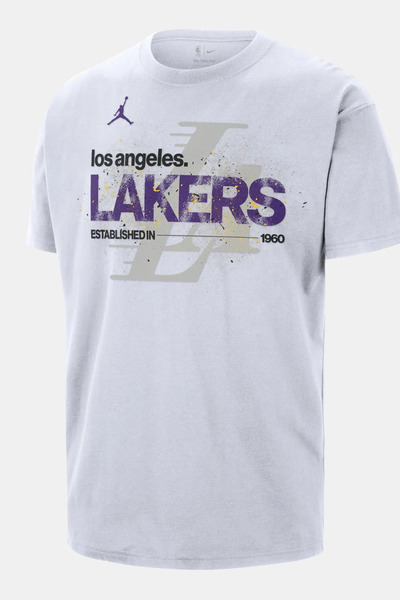 Nike Ανδρικό T-shirt Λος Άντζελες Λέικερς Courtside Jordan '85 Statement M