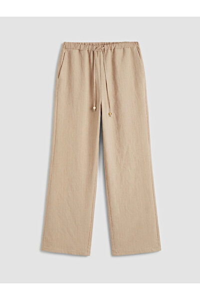 LC Waikiki Peak New Season Striped Modal Blend Women's Trousers