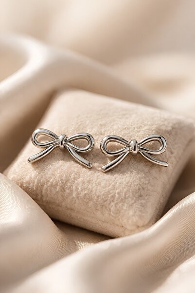 Lina Tia Women's Silver Lacquer Coated Fiyon Aesthetic Formed Design Model El...