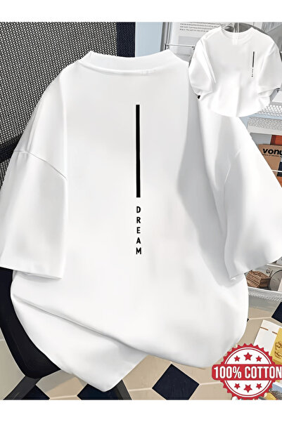 one button Μπλουζάκι Mini Dream Vertical με στάμπα διπλής όψης Premium Oversize