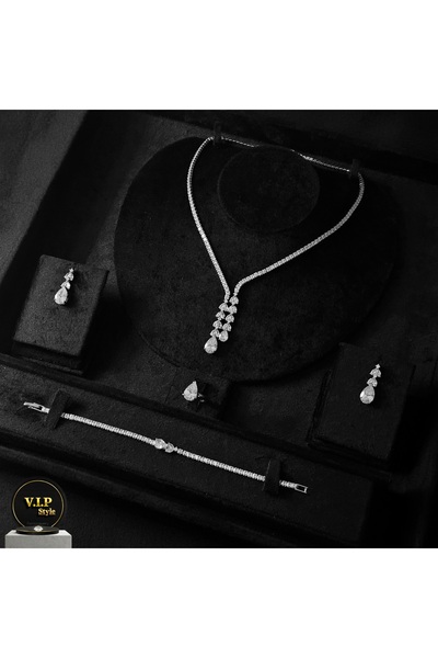 jewelrystore طقم اكسسوارات زكون فاخر مع علبه