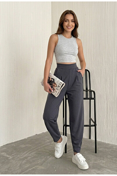 MAİMODA Women's High Waist Modal Harem Pants