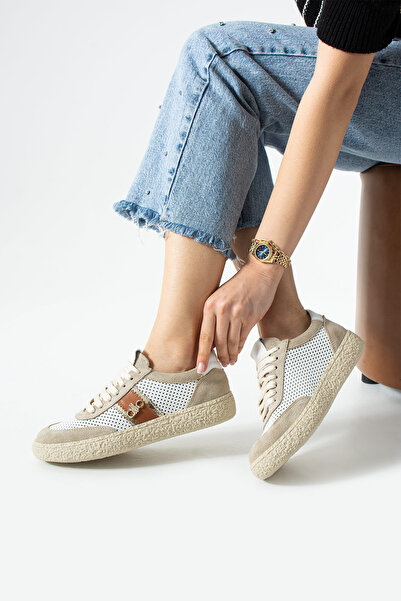 dericia shoes Bloom Hakiki Deri Günlük Rahat Kadın Sneaker
