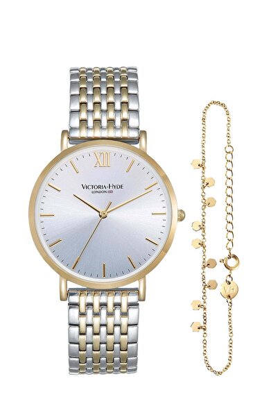 Victoria Hyde Πριμρόουζ κλασικό δίχρωμο σετ ρολόι