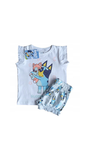 bluey Καλοκαιρινές πυτζάμες με κοντά μανίκια, βαμβακερές.