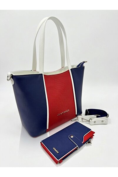 Just Polo Women's Original Large Size Luxury Hand & Shoulder Bag and Wallet S...