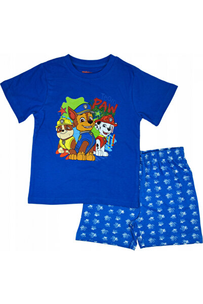 PAW PATROL Καλοκαιρινές πυτζάμες με κοντά μανίκια, βαμβακερές, Ομάδα