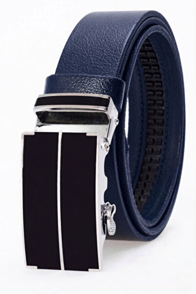 derikem Automatic Buckle, No Holes, 100% Genuine Buffalo Leather, Classic Men...