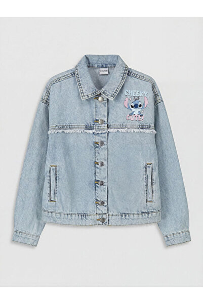 LC Waikiki سترة جينز للفتيات مطبوعة بتصميم ستايل شايبيرز ستيتش من UZG STORE