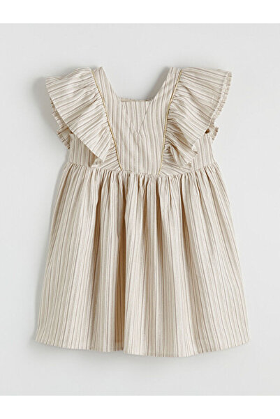 LC Waikiki Glittering Striped Girls' Dobby Dress from Uzg Store for Style Ent...