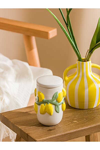 LC Waikiki Ceramic Storage Container with Lemon Figure for Style Enthusiasts ...
