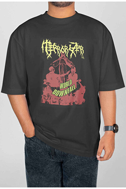 buzagi tasarım ürünleri Testament Digital Print Oversize Unisex T-Shirt