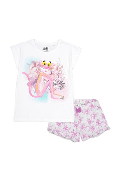 Baby Pink Panther Καλοκαιρινές παιδικές πυτζάμες, κοντομάνικες, βαμβακερές, Π...