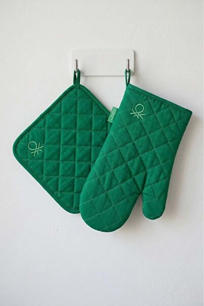 United Colors of Benetton Be-28455-Gr 100% Cotton Green Plain 17*30 Cm-20*20 ...