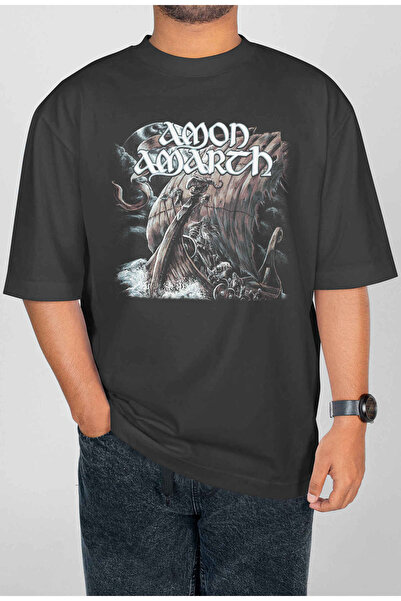 buzagi tasarım ürünleri Amon Amarth Digital Print Oversize Unisex T-Shirt
