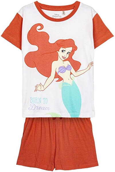 Disney Καλοκαιρινές πυτζάμες, κοντά μανίκια, βαμβακερές, Η Μικρή Γοργόνα