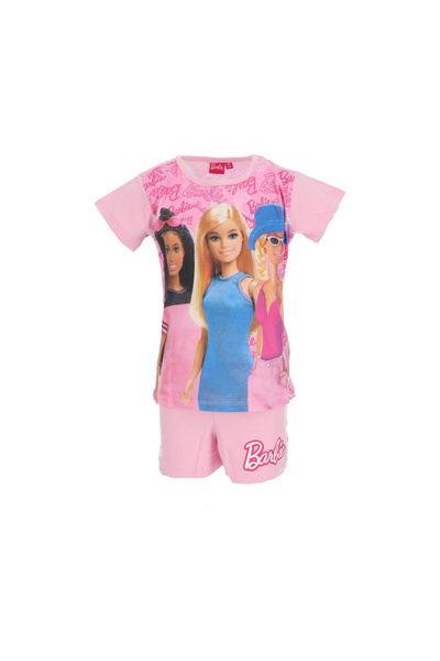 Barbie Κοντές βαμβακερές πιτζάμες για κορίτσια
