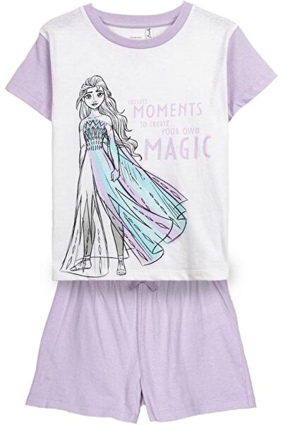 Disney Frozen Καλοκαιρινές πυτζάμες, κοντομάνικες, βαμβακερές, Frozen Disney