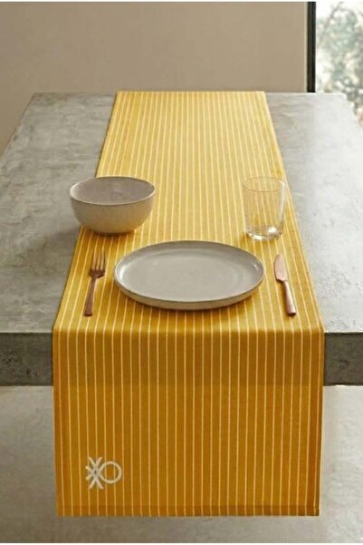 United Colors of Benetton Be-28458-Ye 100% Cotton Yellow Striped 40*140 cm Ru...