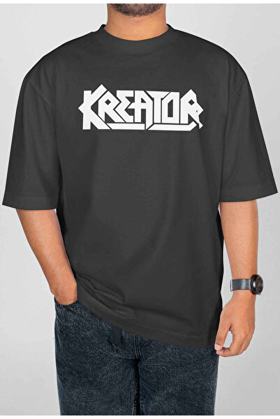 buzagi tasarım ürünleri Kreator Digital Print Oversize Unisex T-Shirt