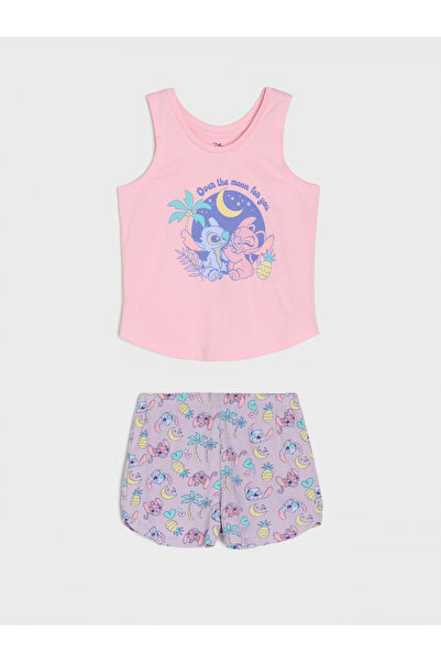 Lilo & Stitch Σετ δύο τεμαχίων, καλοκαιρινές βαμβακερές πιτζάμες, Στιτς