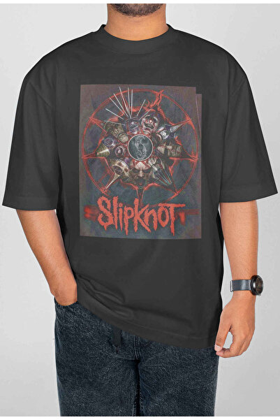 buzagi tasarım ürünleri Slayer Digital Print Oversize Unisex T-Shirt