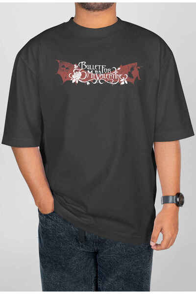 buzagi tasarım ürünleri Bullet for My Valentine Digital Print Oversize Unisex...