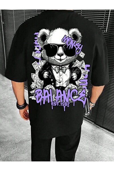 Joetsu Panda Printed Oversize Women'S/Men's Unisex Tshirt