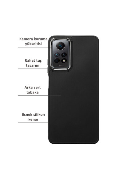 CEPSTOK Redmi Note 11 Pro 4G / Note 12 Pro 4G Kılıf Kamera Detaylı Sert Silikon Kapak