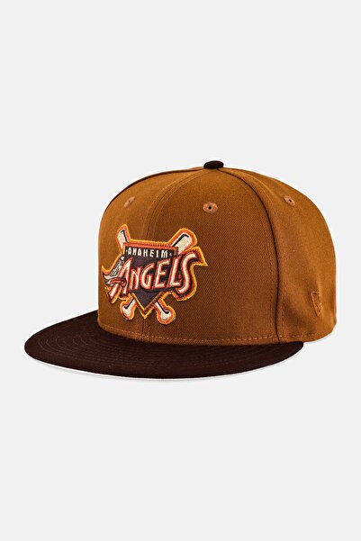 NEW ERA x MLB Men Anaheim Angels Fitted Cap, Brown
