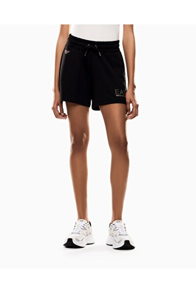 EA7 Women's Flexible Viscose Fabric Stone Detailed Logo Embroidered Elastic W...