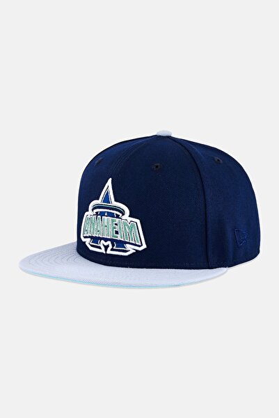 NEW ERA x MLB قبعة رجالية من نوع Fitted Cap من Anaheim Angels، باللون الأزرق ...