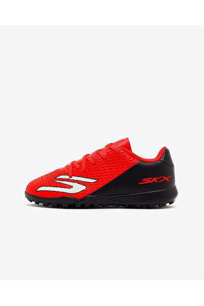 SKECHERS JR YOUTH TF Büyük Erkek Çocuk Kırmızı/Siyah Krampon 252166L RDBK