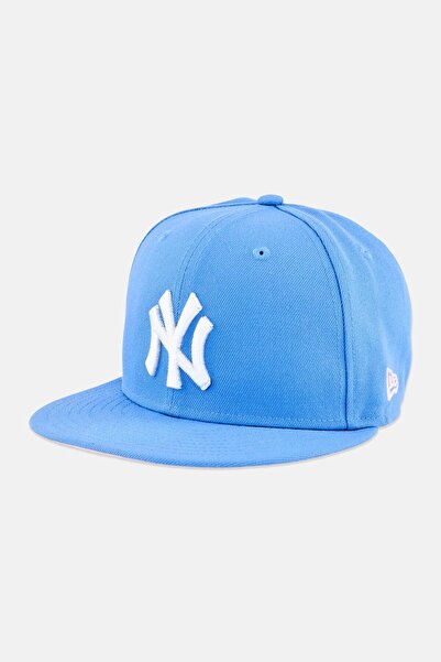 NEW ERA قبعة MLB للرجال من نيويورك يانكيز، لون أزرق فاتح