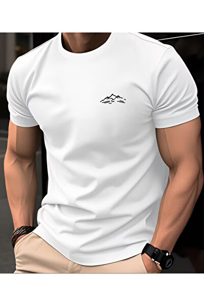 NOURAM 100% Cotton Men's T-Shirt, Summer Short Sleeve Slim Fit Round Neck Top...