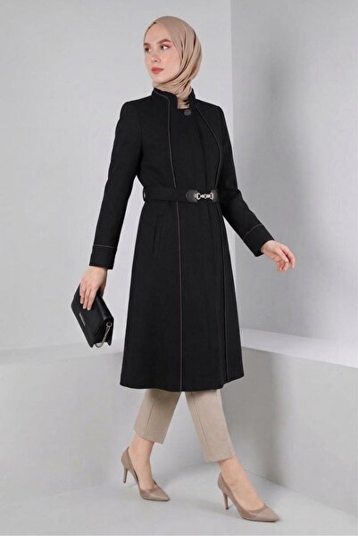 Alvina Judge Collar Buttoned Coat 90249