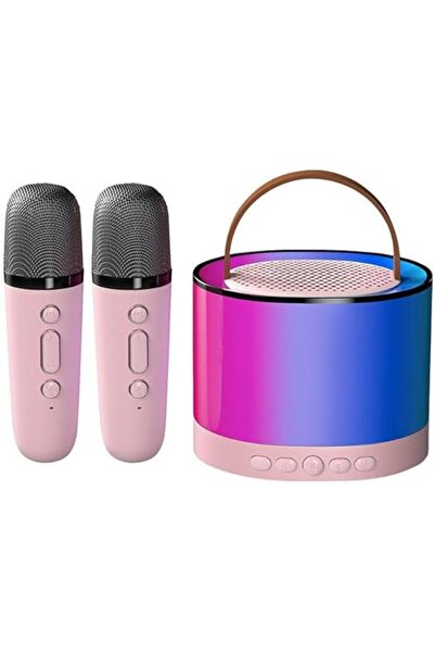 Generic Smart Portable Speaker with Dual Wireless Microphones, RGB Colour-Cha...