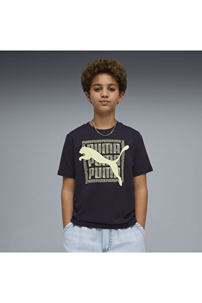 Puma Grafické tričko s kočkou pro mládež