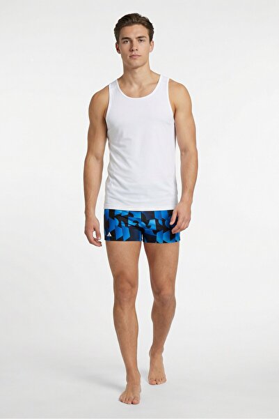 adidas Men Brand Logo Swim Trunks, Multicolor