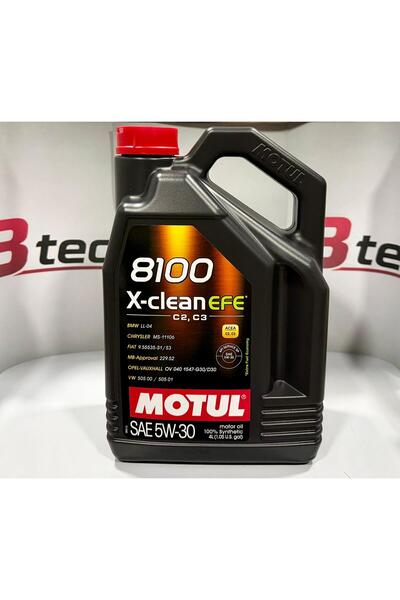 Motul 8100 X-clean Efe C2/C3 5w-30 Partiküllü Tam Sentetik Motor Yağı 4L