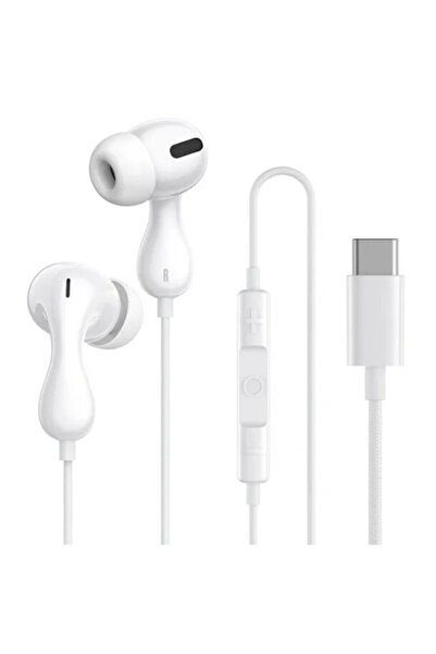 Baseus Encok CZ20 wired headphones, cable length 1.1 m, USB-C, white