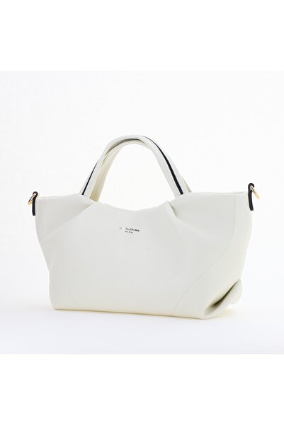 David Jones Paris Casual women's purse made of white eco-leather