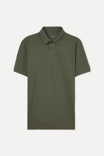 Mudo Men's Black Polo Neck T-Shirt