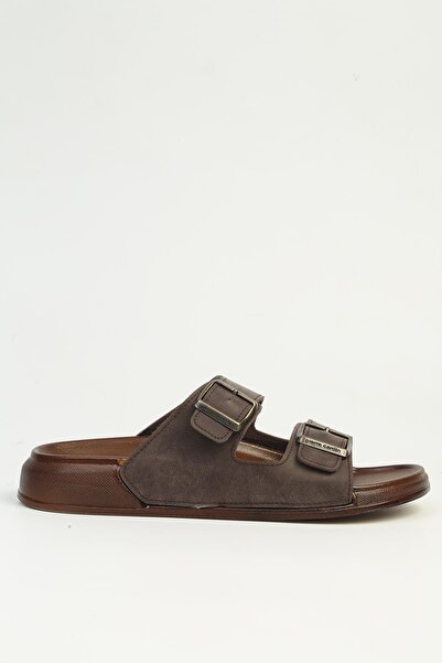 Pierre Cardin Καφέ Ανδρικές Παντόφλες PC-7923