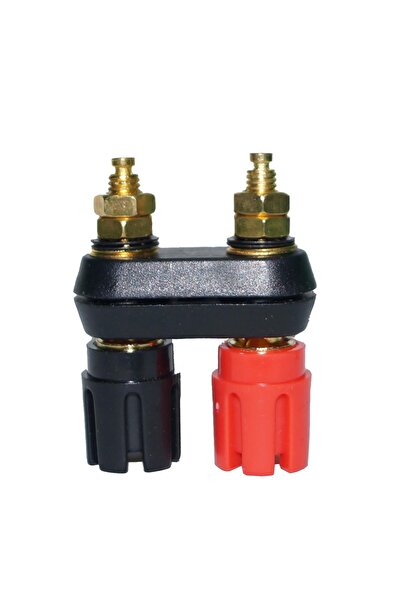 chester İkili Amfi Hoparlör Terminali Şase Tipi Vidalı Konnektör Kırmızı Siya...