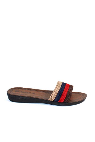 mm Women's slippers, multi-colored, with low sole PP50-BEJ